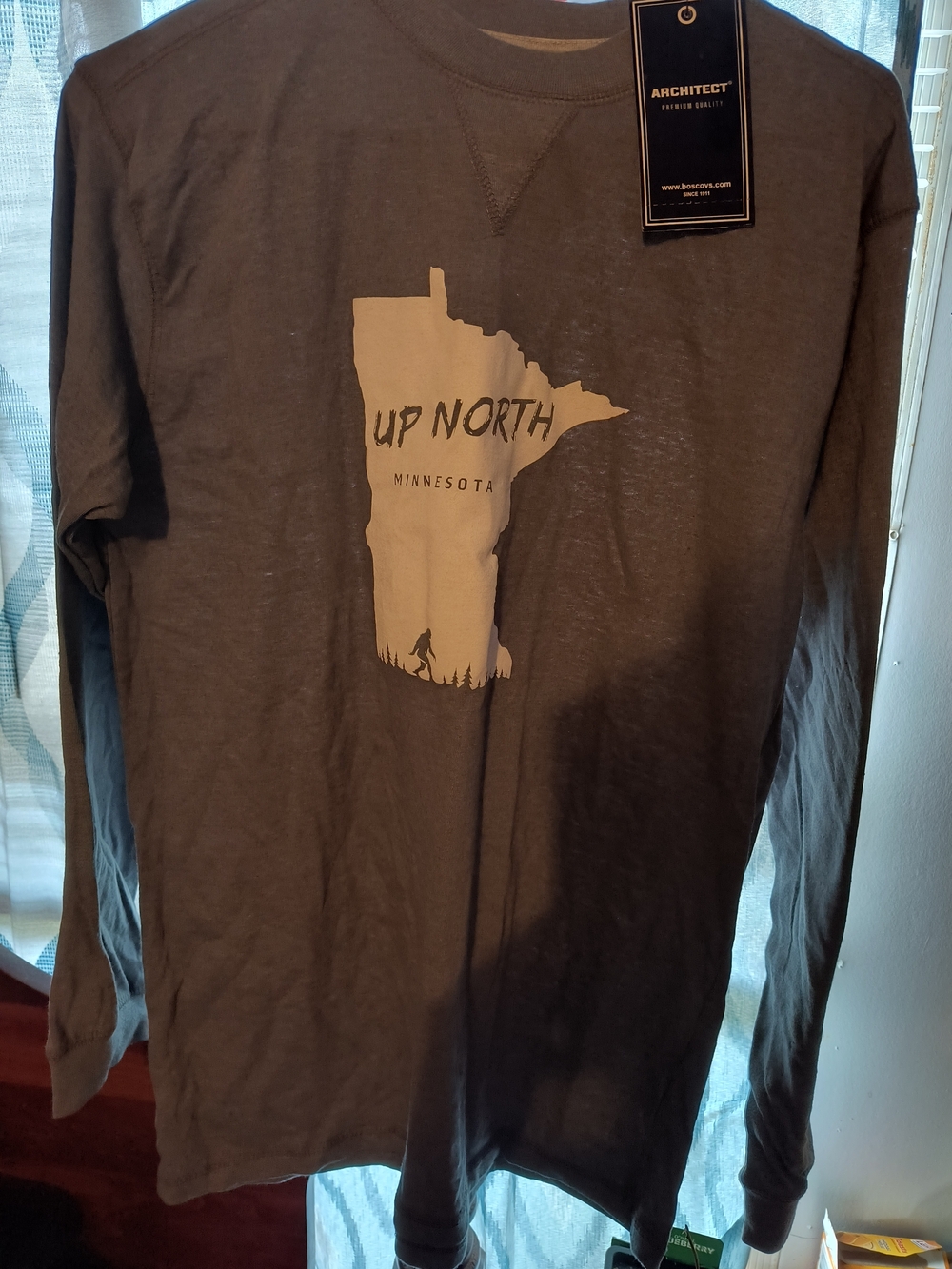 Architect Up North Minnesota Long Sleeve Shirt - Gray